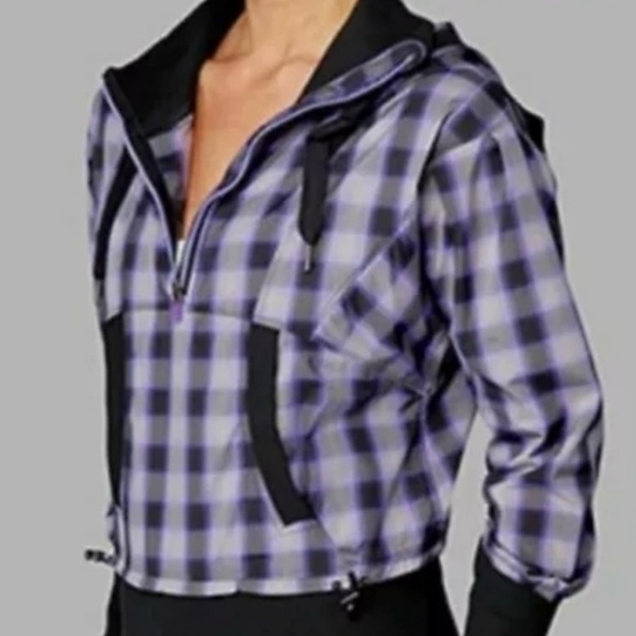 RARE: Lululemon Senorita Purple Plaid Pullover Reflection Hoodie Jacket Size 6 - Picture 11 of 11